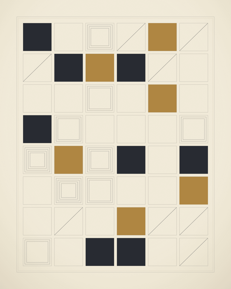 Plate III — A modular grid, partly resolved