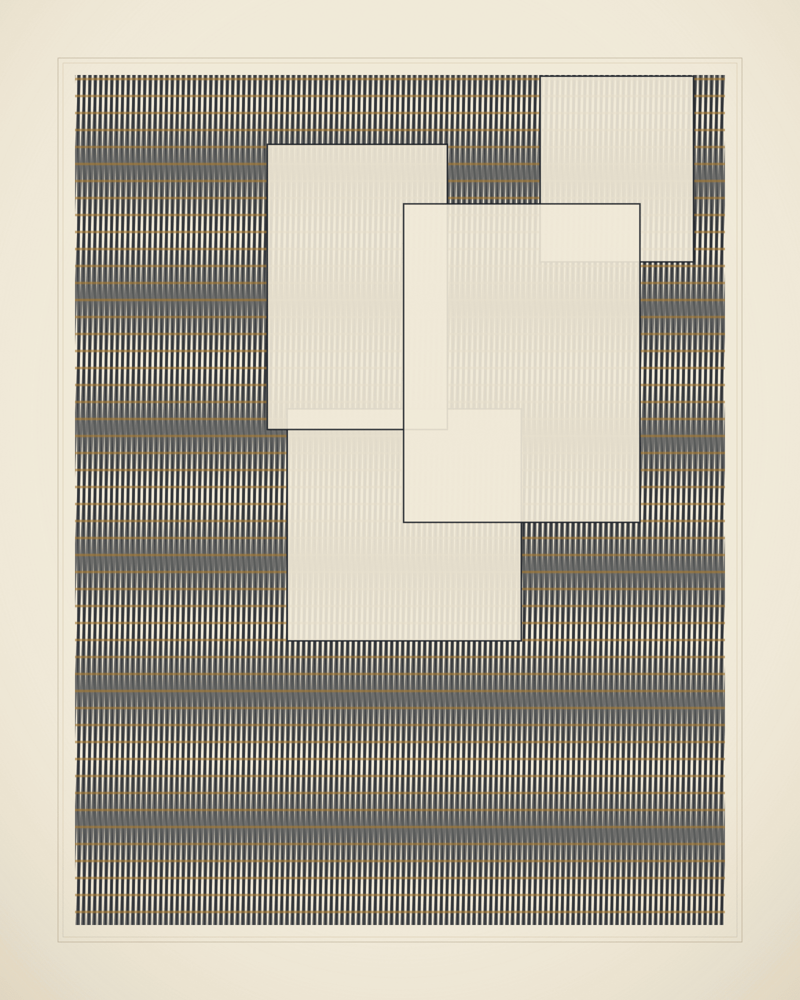 Plate VI — Moiré interference, layered realities — artwork for Developing Opportunity Youths' Literacy, Creativity, and Critical Thinking through PBSL: Facilitating Twenty-First-Century Learning and Mixed Realities