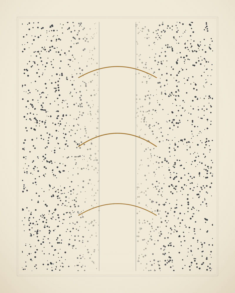 Plate VII — A gap in the field, bridged three ways